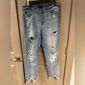 Judy Blue distressed jeans size 11